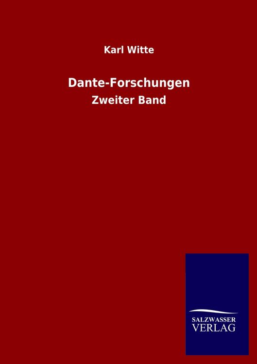 Produktbild: Dante-Forschungen