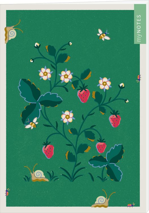 Produktbild: MyNOTES Papeterie: Notizheft Cottage Style: Erdbeeren
