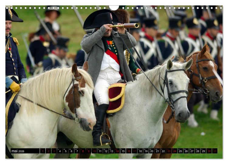 Produktbild: Waterloo - Juin 1815: la derni&egrave;re carte de Napol&eacute;on (Calendrier mural 2026 DIN A3 vertical), CALVENDO calendrier mensuel