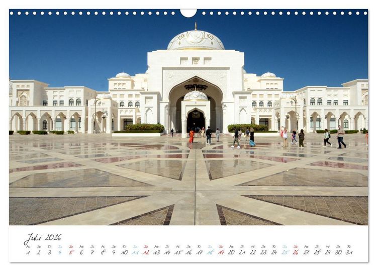 Produktbild: Abu Dhabi, eine Stadt der Zukunft. (Wandkalender 2026 DIN A3 quer), CALVENDO Monatskalender