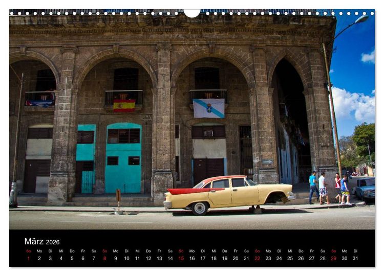 Produktbild: Kuba - Die Stra&szlig;en Havannas (Wandkalender 2026 DIN A3 quer), CALVENDO Monatskalender