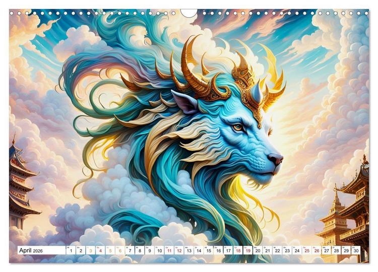 Produktbild: Wolkenkreaturen (Wandkalender 2026 DIN A3 quer), CALVENDO Monatskalender