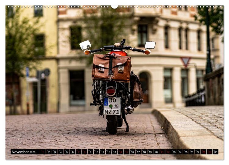 Produktbild: Meine MZ ES 250/2 unterwegs in Chemnitz (Wandkalender 2026 DIN A2 quer), CALVENDO Monatskalender