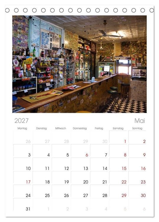 Produktbild: Tischplaner 2027 - Roadtrip durchs Outback - Australiens wilde Seele (A5 Tischkalender zum Aufstellen) CALVENDO