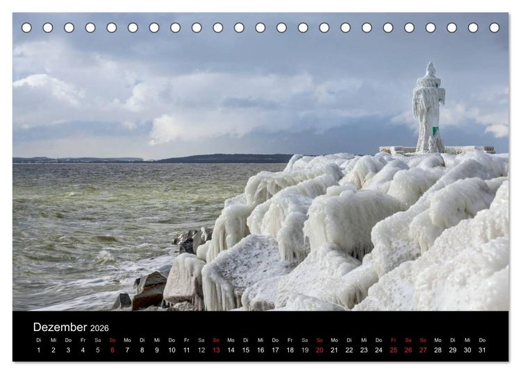 Produktbild: wonderful moments - R&uuml;gen 2026 (Tischkalender 2026 DIN A5 quer), CALVENDO Monatskalender