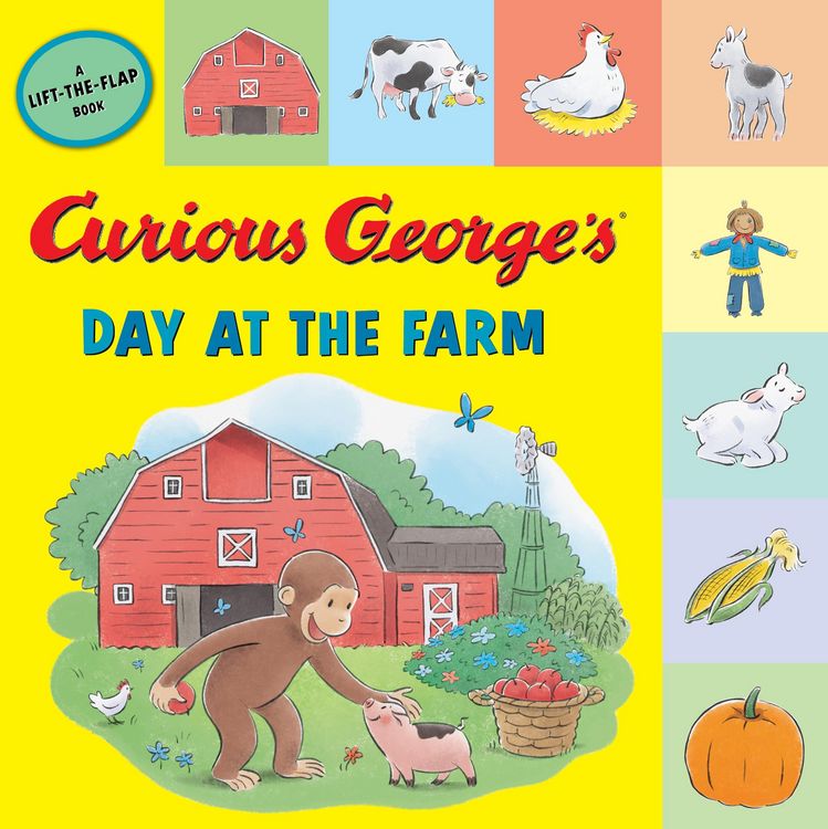 Produktbild: Curious George's Day at the Farm (tabbed lift-the-flap)