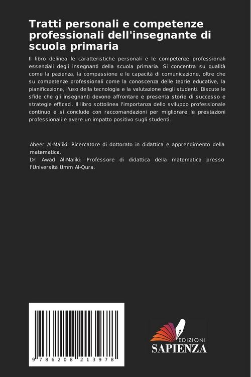 Produktbild: Tratti personali e competenze professionali dell'insegnante di scuola primaria