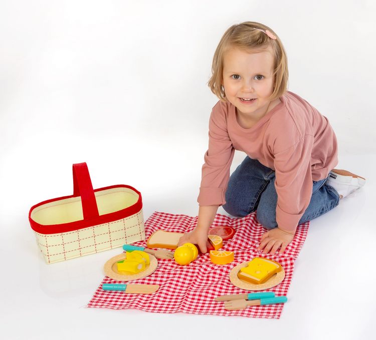 Produktbild: SpielMaus K&uuml;che Picknick Korb, 18 Teile