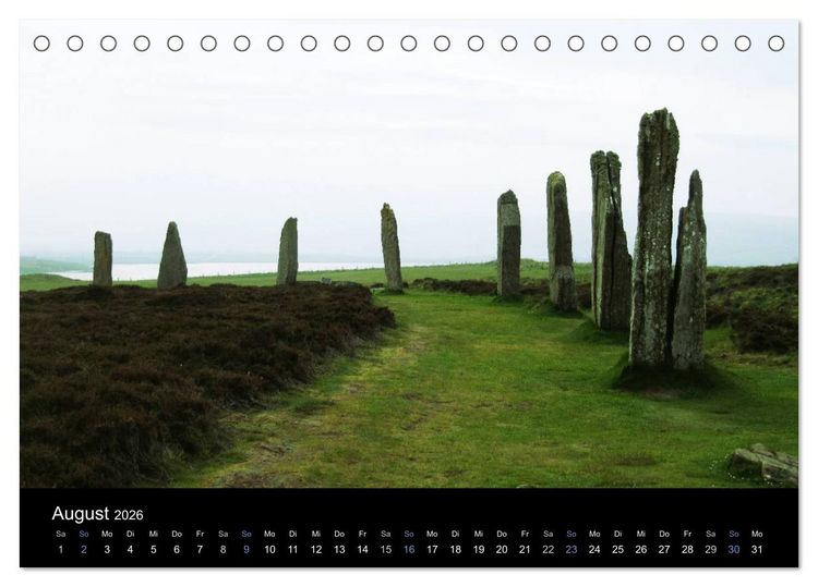 Produktbild: Steinkreise Gro&szlig;britanniens (Tischkalender 2026 DIN A5 quer), CALVENDO Monatskalender