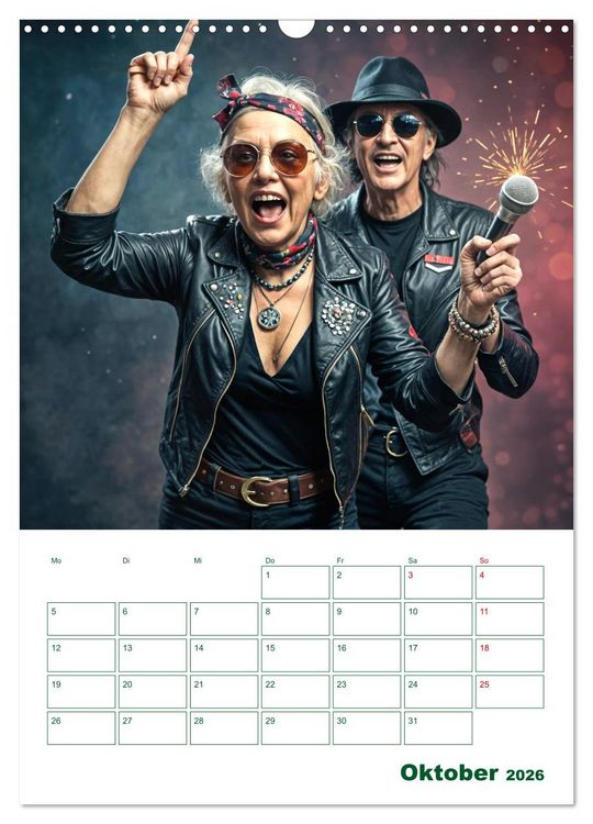 Produktbild: Alt, aber oho - Graue Haare, bunte Abenteuer (Wandkalender 2026 DIN A3 hoch), CALVENDO Monatskalender