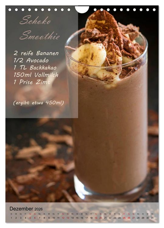 Produktbild: Smoothies zum Selbermachen (Wandkalender 2026 DIN A4 hoch), CALVENDO Monatskalender