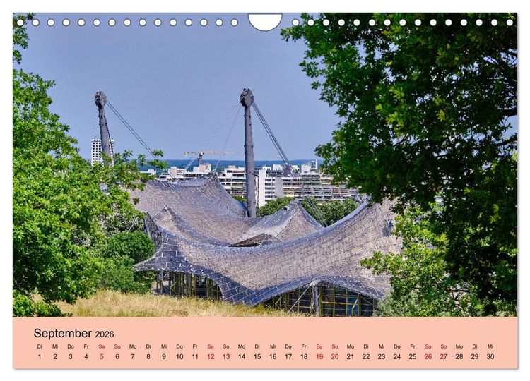Produktbild: M&uuml;nchen - Unterwegs in der bayrischen Landeshauptstadt (Wandkalender 2026 DIN A4 quer), CALVENDO Monatskalender