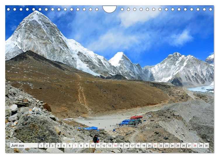 Produktbild: Grandioser Himalaya, Bergriesen in Nepal (Wandkalender 2026 DIN A4 quer), CALVENDO Monatskalender