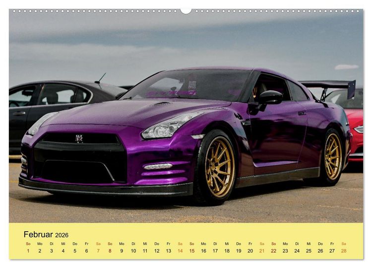Produktbild: Supersportler mit viel PS (Wandkalender 2026 DIN A2 quer), CALVENDO Monatskalender