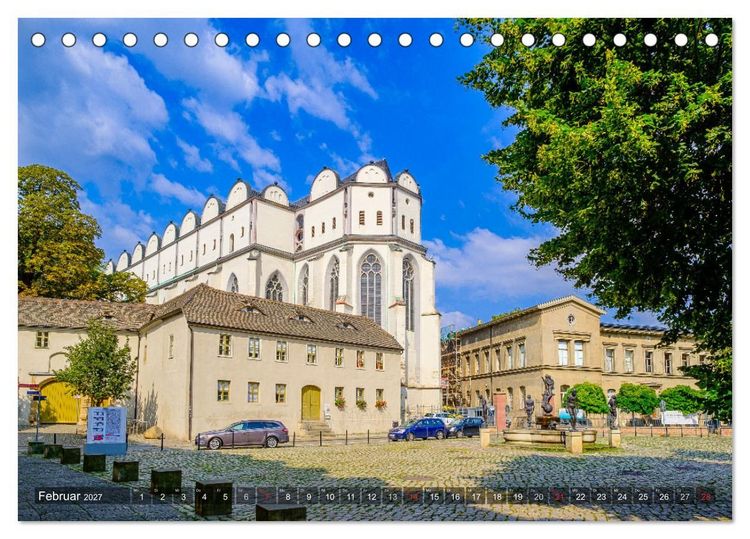 Produktbild: Ein Blick auf Halle an der Saale (Tischkalender 2027 DIN A5 quer), CALVENDO Monatskalender