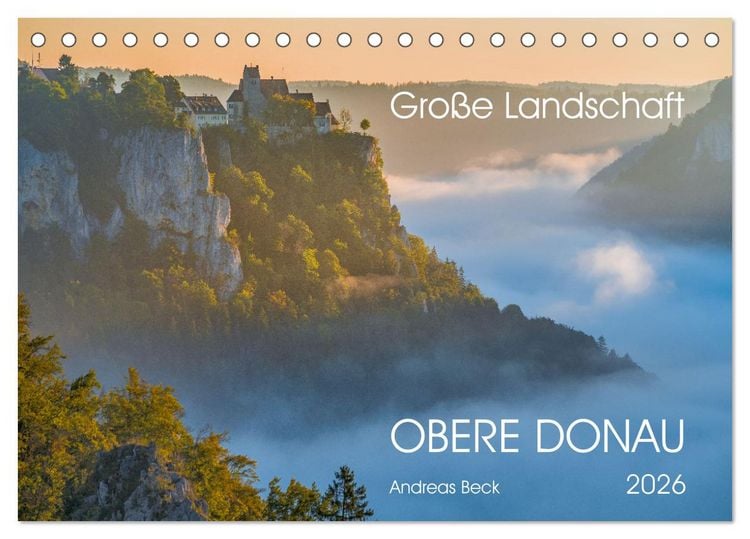 Produktbild: Gro&szlig;e Landschaft Obere Donau (Tischkalender 2026 DIN A5 quer), CALVENDO Monatskalender