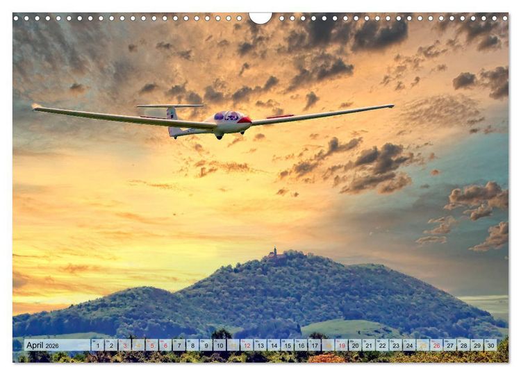 Produktbild: Segelflug, ein St&uuml;ck Freiheit (Wandkalender 2026 DIN A3 quer), CALVENDO Monatskalender