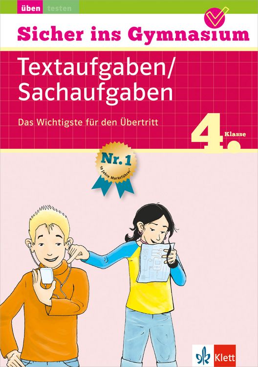 Produktbild: Klett Sicher ins Gymnasium Textaufgaben / Sachaufgaben 4. Klasse