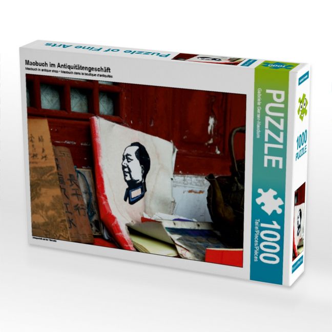 Produktbild: CALVENDO Puzzle Maobuch im Antiquit&auml;tengesch&auml;ft | 1000 Teile Lege-Gr&ouml;&szlig;e 64x48cm Foto-Puzzle f&uuml;r gl&uuml;ckliche Stunden