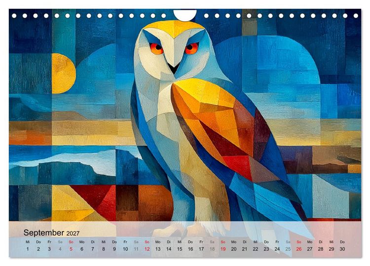 Produktbild: Nordlicht in Facetten. Die Arktis in geometrischer Bildsprache (Wandkalender 2027 DIN A4 quer), CALVENDO Monatskalender