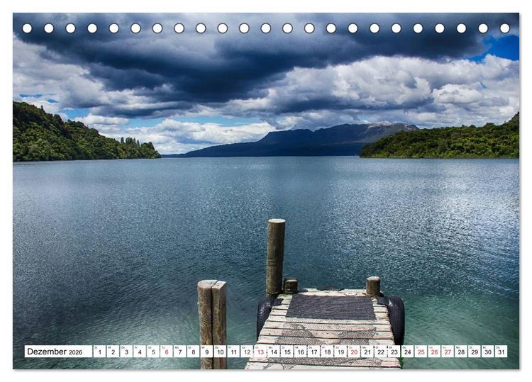 Produktbild: Neuseeland. Traumhafte Naturlandschaften (Tischkalender 2026 DIN A5 quer), CALVENDO Monatskalender