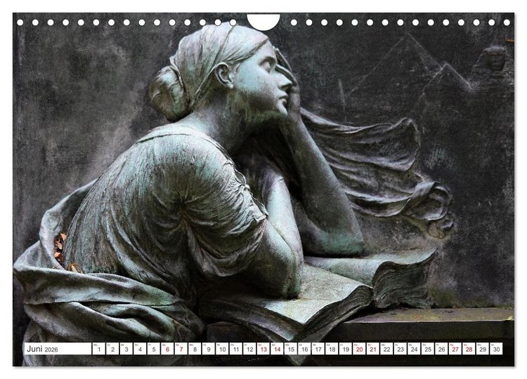 Produktbild: Alte Grabdenkm&auml;ler (Wandkalender 2026 DIN A4 quer), CALVENDO Monatskalender