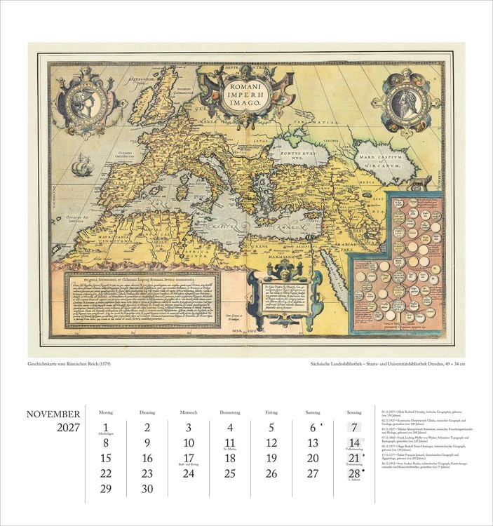 Produktbild: Geographisch-Kartographischer Kalender 2027