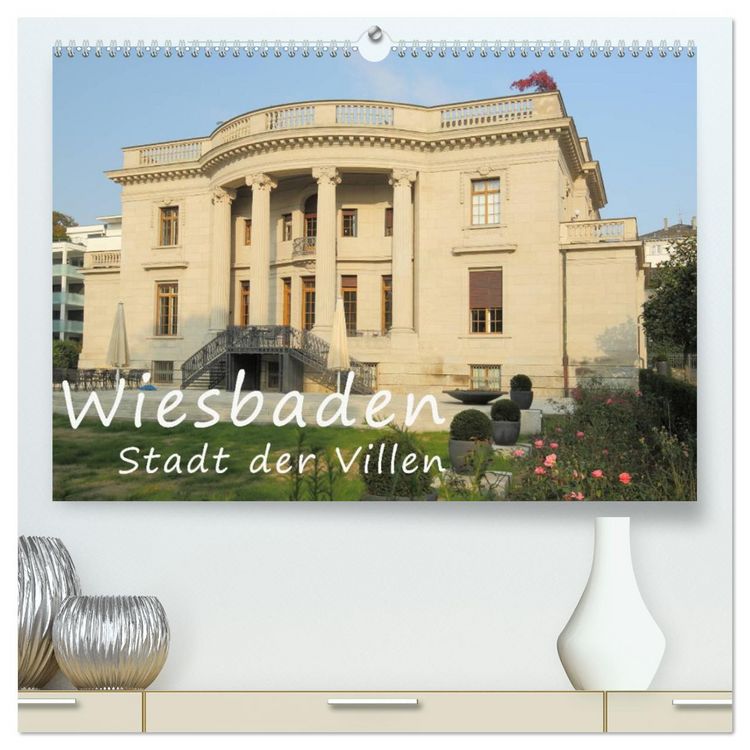 Produktbild: Wiesbaden - Stadt der Villen (hochwertiger Premium Wandkalender 2026 DIN A2 quer), Kunstdruck in Hochglanz