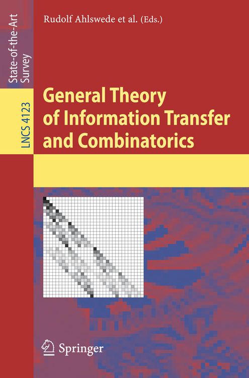 Produktbild: General Theory of Information Transfer and Combinatorics