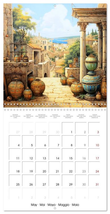 Produktbild: Scenes of Ancient Greece (Wall Calendar 2026 12 &times; 12 Inch) CALVENDO 12 Month Wall Calendar