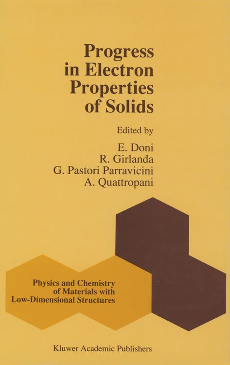 Produktbild: Progress in Electron Properties of Solids