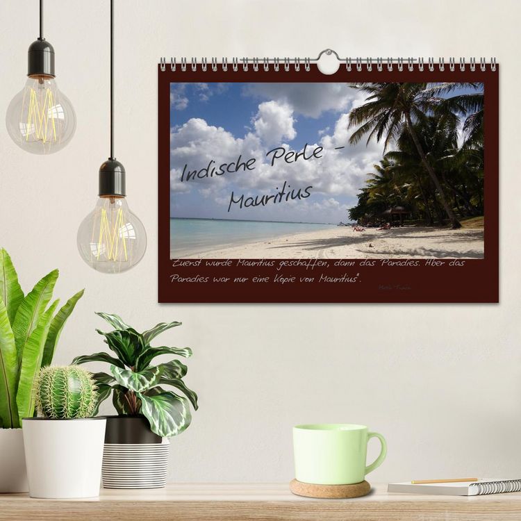 Produktbild: Indische Perle - Mauritius (Wandkalender 2026 DIN A4 quer), CALVENDO Monatskalender