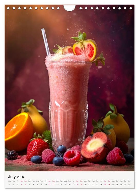 Produktbild: Smoothie Symphony (Wall Calendar 2026 DIN A4 portrait), CALVENDO 12 Month Wall Calendar