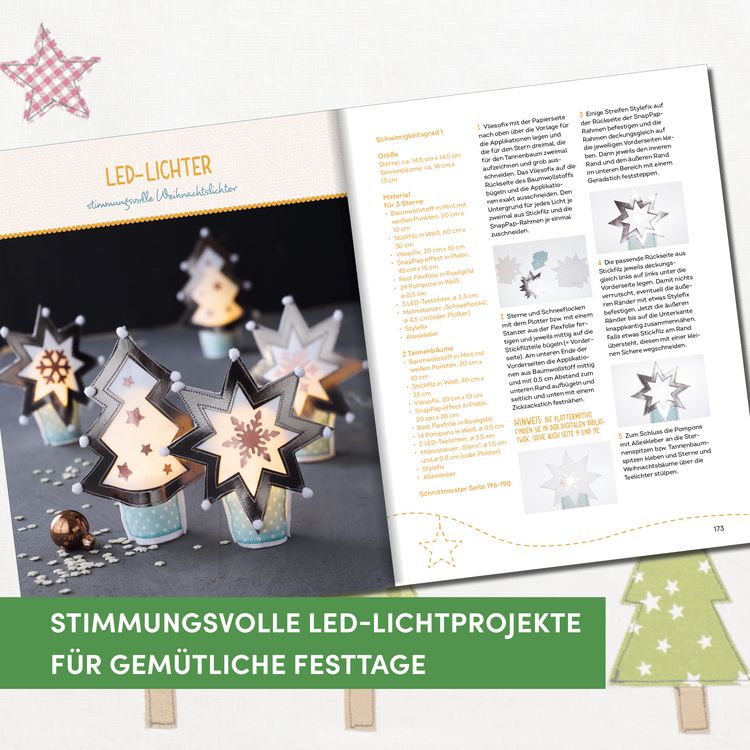 Produktbild: Die sch&ouml;nsten N&auml;hideen f&uuml;r die Weihnachtszeit