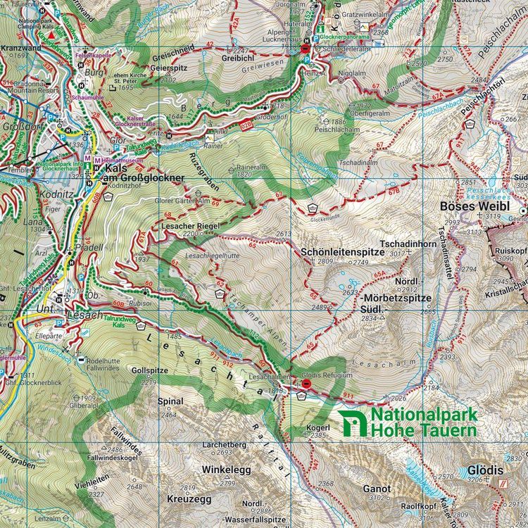 Produktbild: Freytag & berndt Wanderkarte WK 181 Kals - Matrei, Heiligenblut - Lienz 1:50.000