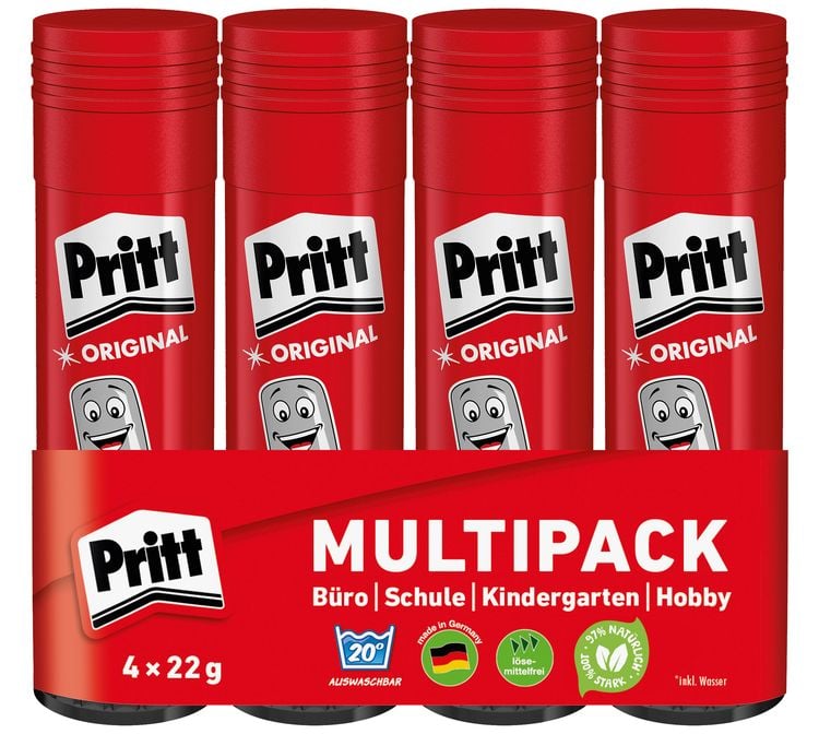 Produktbild: Pritt Klebestift 4 22 g, Multipack