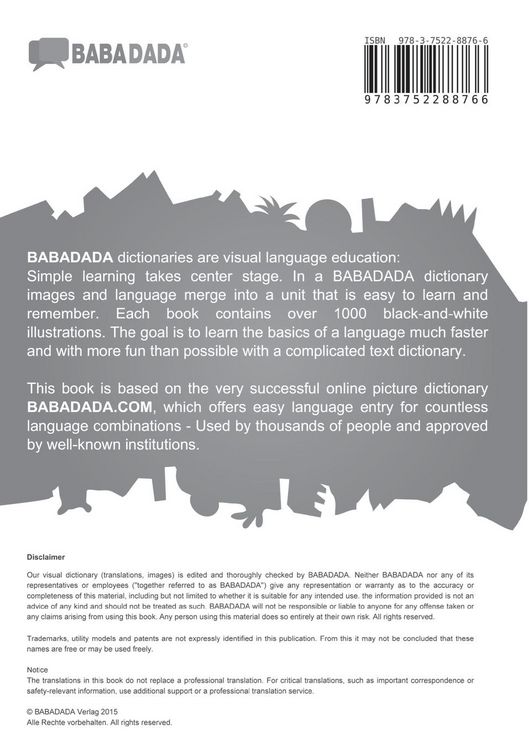 Produktbild: Uzbek (in cyrillic script) - Basa Jawa, visual dictionary, BW