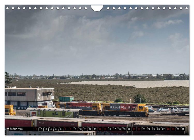 Produktbild: Eisenbahn in Neuseeland (Wandkalender 2026 DIN A4 quer), CALVENDO Monatskalender