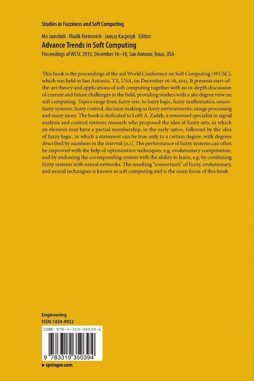 Produktbild: Advance Trends in Soft Computing