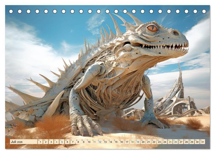 Produktbild: Surrealismus trifft W&uuml;ste (Tischkalender 2026 DIN A5 quer), CALVENDO Monatskalender
