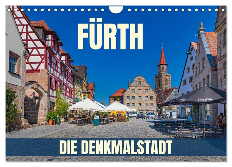 Produktbild: F&uuml;rth - die Denkmalstadt (Wandkalender 2026 DIN A4 quer), CALVENDO Monatskalender