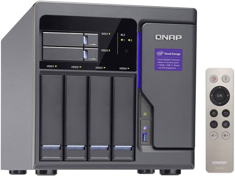 Produktbild: QNAP TVS-682 NAS-Server Geh&auml;use 6 Bay TVS-682-I3-8G