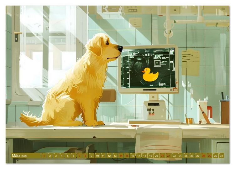 Produktbild: Schnauze voll Gl&uuml;ck (hochwertiger Premium Wandkalender 2026 DIN A2 quer), Kunstdruck in Hochglanz
