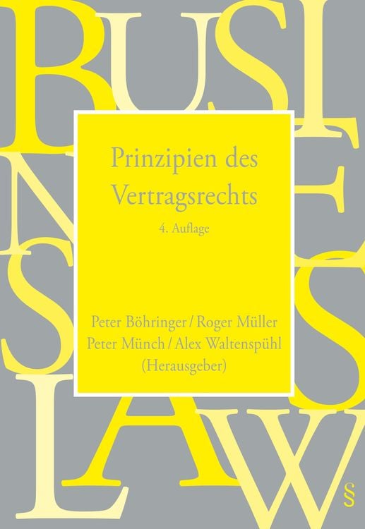 Produktbild: Prinzipien des Vertragsrechts