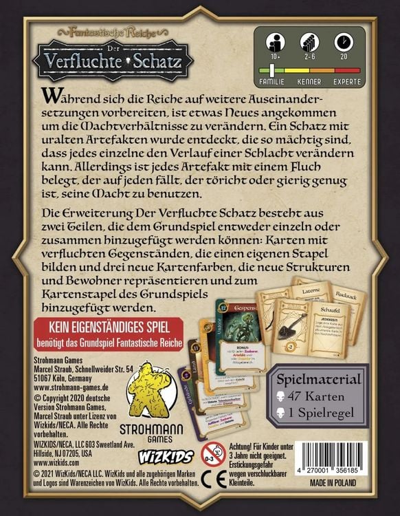 Produktbild: Fantastische Reiche - Der Verfluchte Schatz (Spiel)
