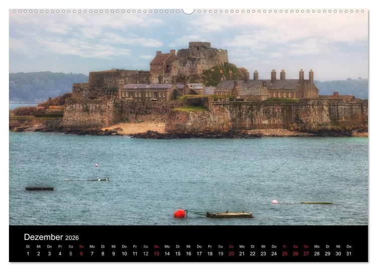 Produktbild: Jersey & Guernsey - britische Kanalinseln (hochwertiger Premium Wandkalender 2026 DIN A2 quer), Kunstdruck in Hochglanz