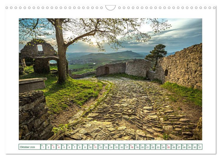 Produktbild: Festungsruine Hohentwiel im sch&ouml;nen Hegau (Wandkalender 2026 DIN A3 quer), CALVENDO Monatskalender