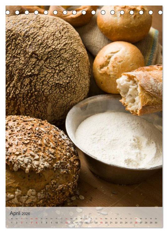Produktbild: Emotionale Momente: Brot und Kaffee Impressionen (Tischkalender 2026 DIN A5 hoch), CALVENDO Monatskalender