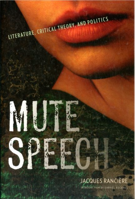 Produktbild: Ranciere, J: Mute Speech