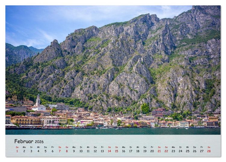 Produktbild: Limone sul Garda - Traumhaftes St&auml;dtchen am Gardasee (Tischkalender 2026 DIN A5 quer), CALVENDO Monatskalender